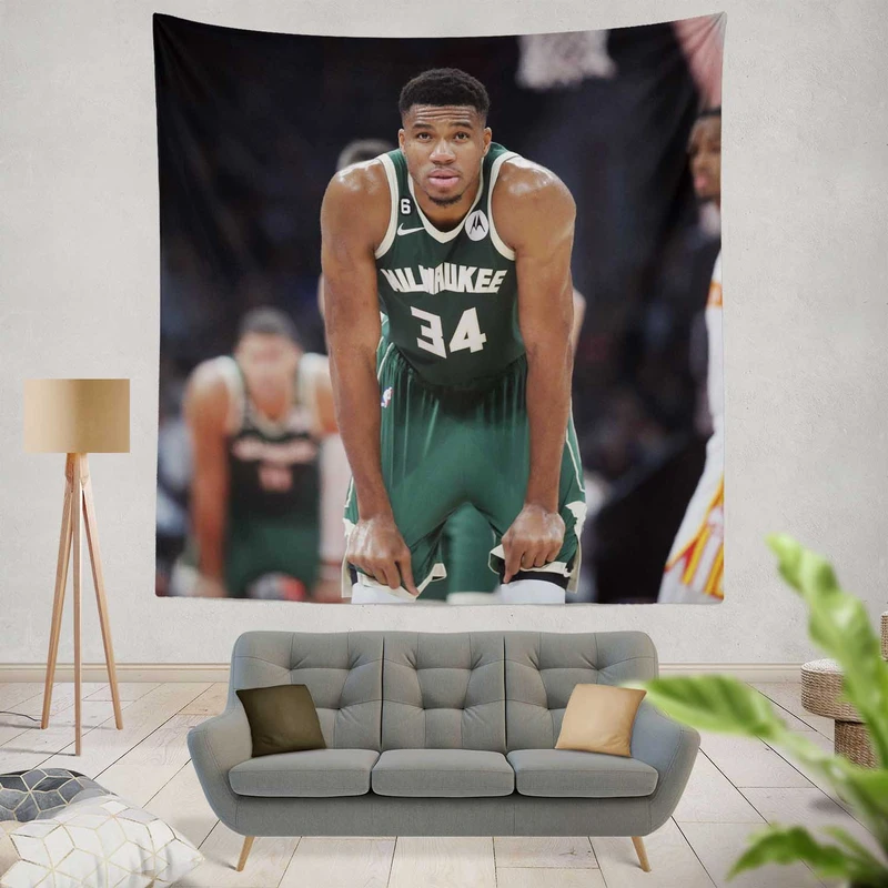 Milwaukee Bucks Giannis Antetokounmpo Legacy Tapestry